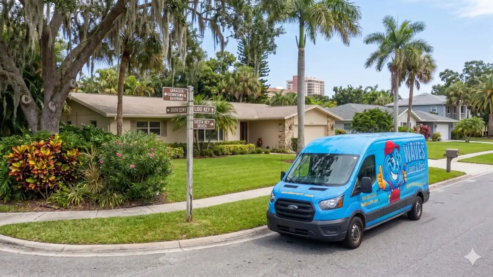 Sarasota Lawn Care service vehicle